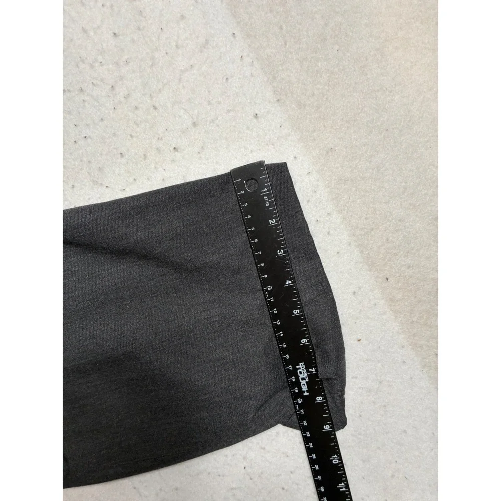 Joseph & Feiss Mens 40x30 Pleated Dress Pants Gray Wool Blend Cuffed Trousers